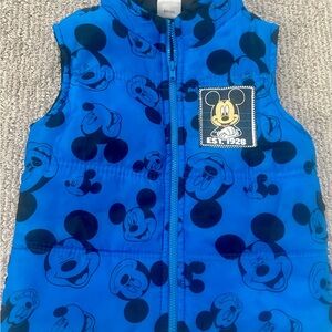 Disney Black and Blue Mickey Mouse Vest